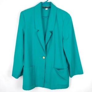 90's Vintage Sag Harbor Blazer Coat Suit Womens 10 Elegant Formal Office Glam